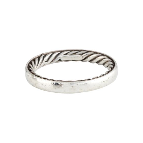 David Yurman Sterling Silver Inside Out Twisted Cable - Picture 3 of 8